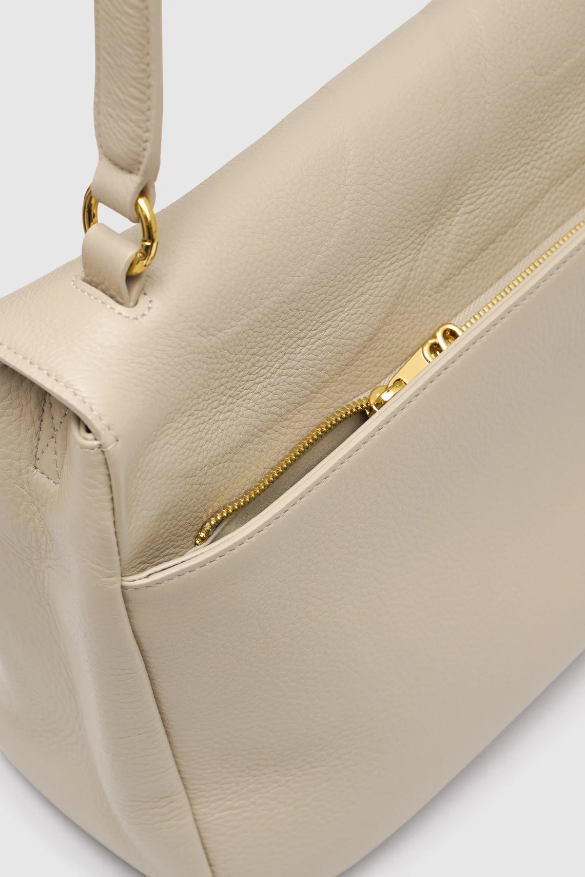 Savina Bag - Pebble Leather - Taupe