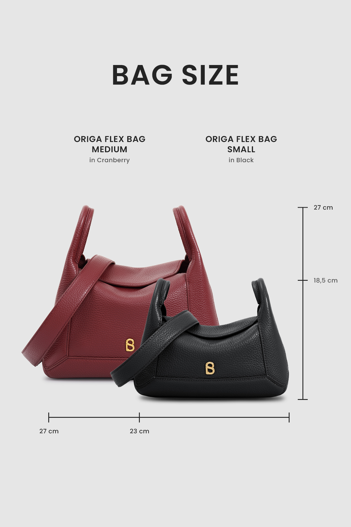 Origa Flex Bag Medium - Cranberry