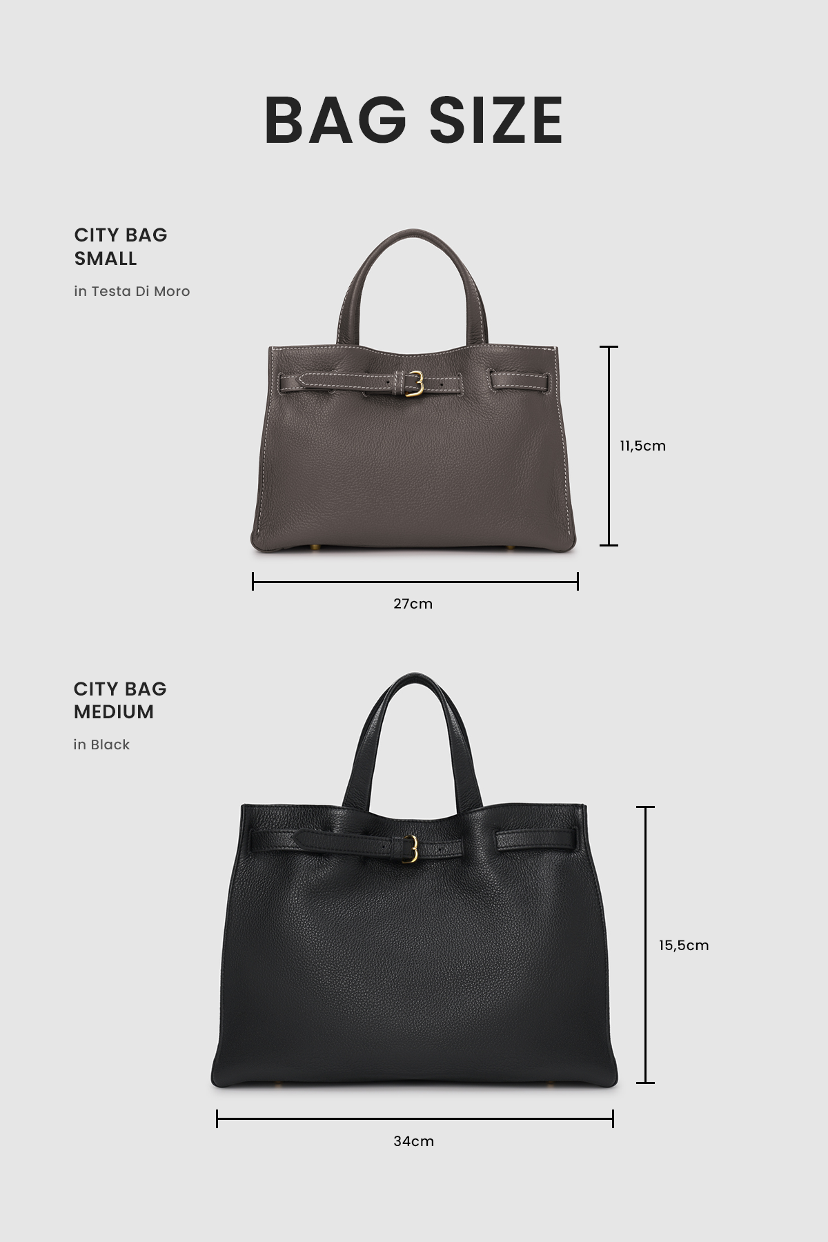 The City Bag Small - Testa Di Moro