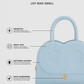 Joy Bag Small - Saffiano Leather - Waterfall