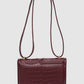 Alba Bag - Burgundy in Croco