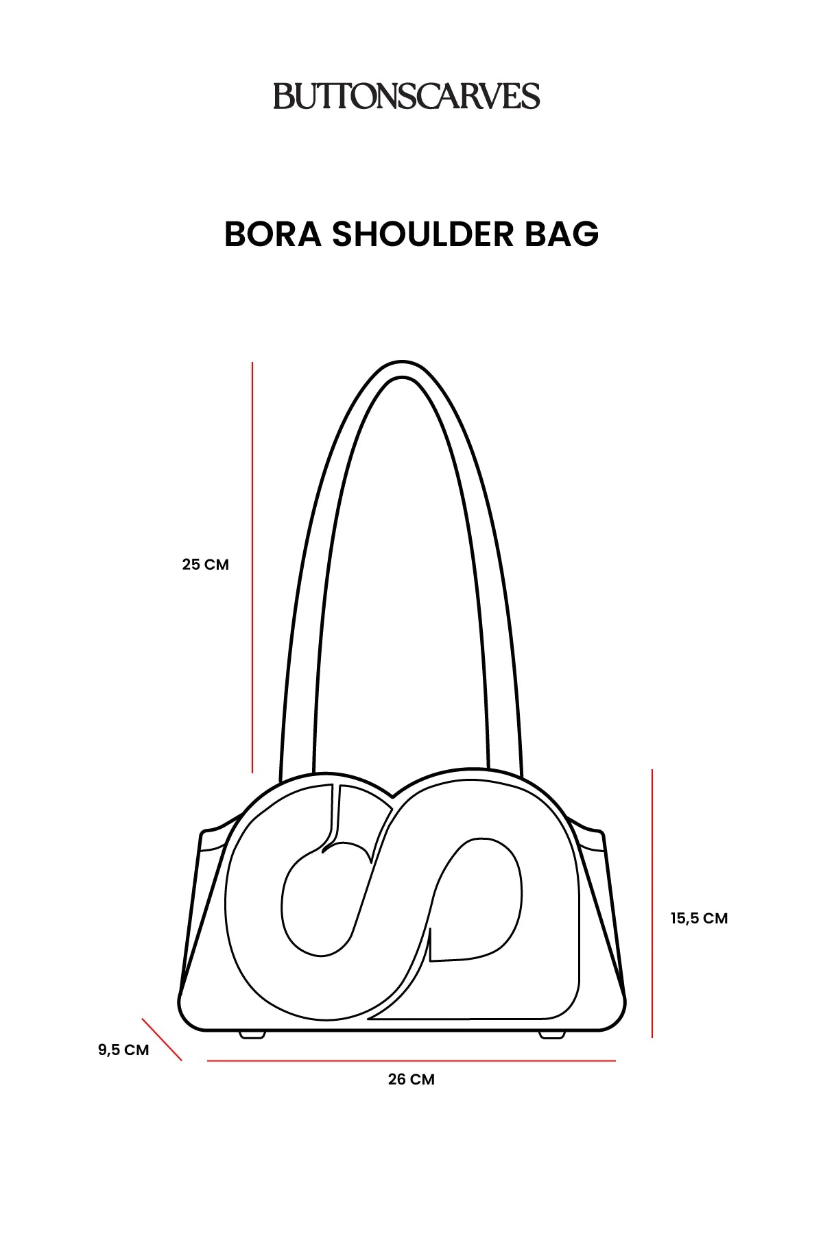 Bora Shoulder Bag - Brown