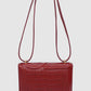Alba Bag - Crimson Red in Croco