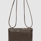 Alba Bag - Dark Mocha in Croco