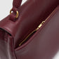 Savina Bag - Pebble Leather - Dark Cherry