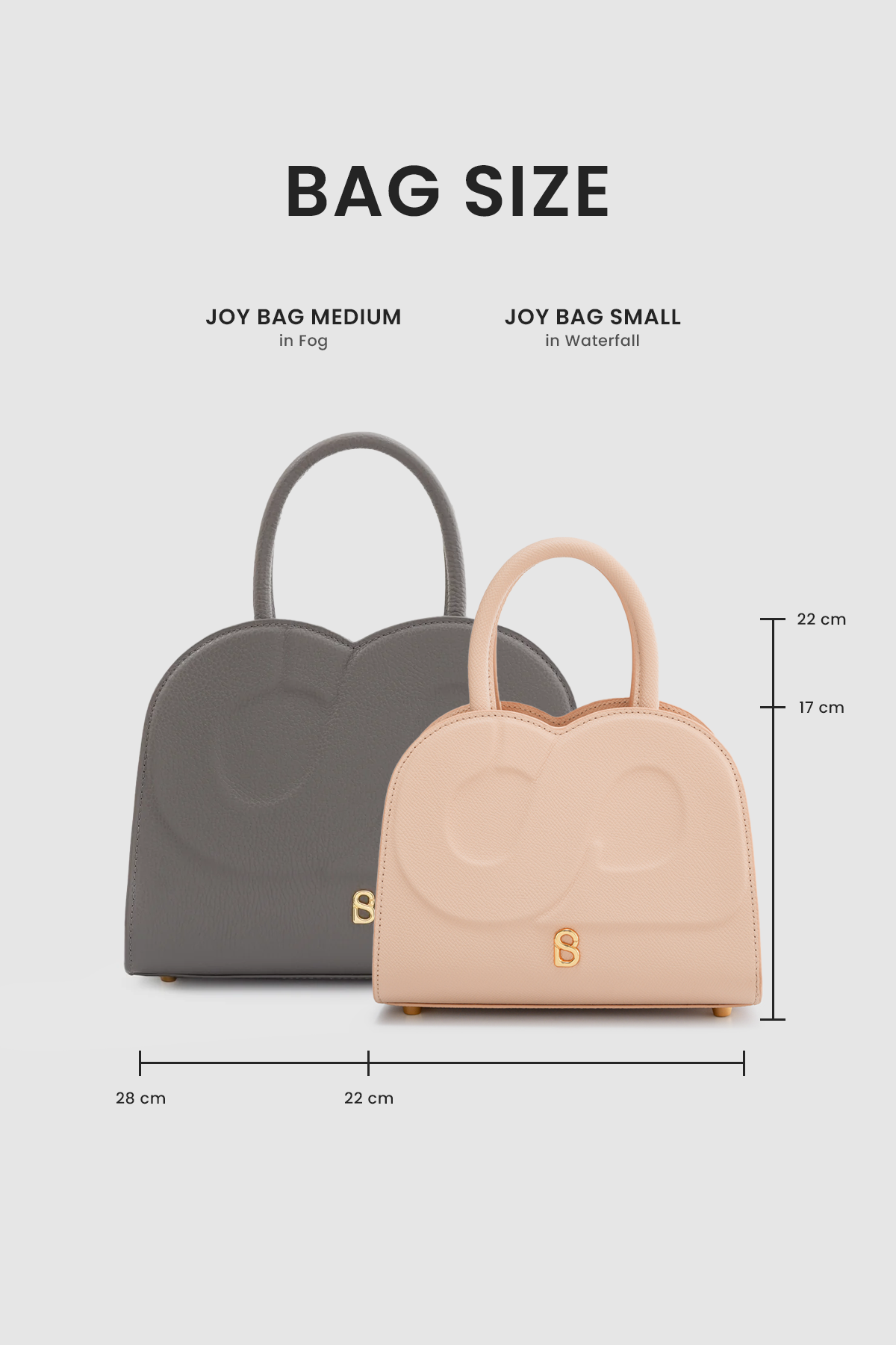 Joy Bag Small - Saffiano Leather - Seaside