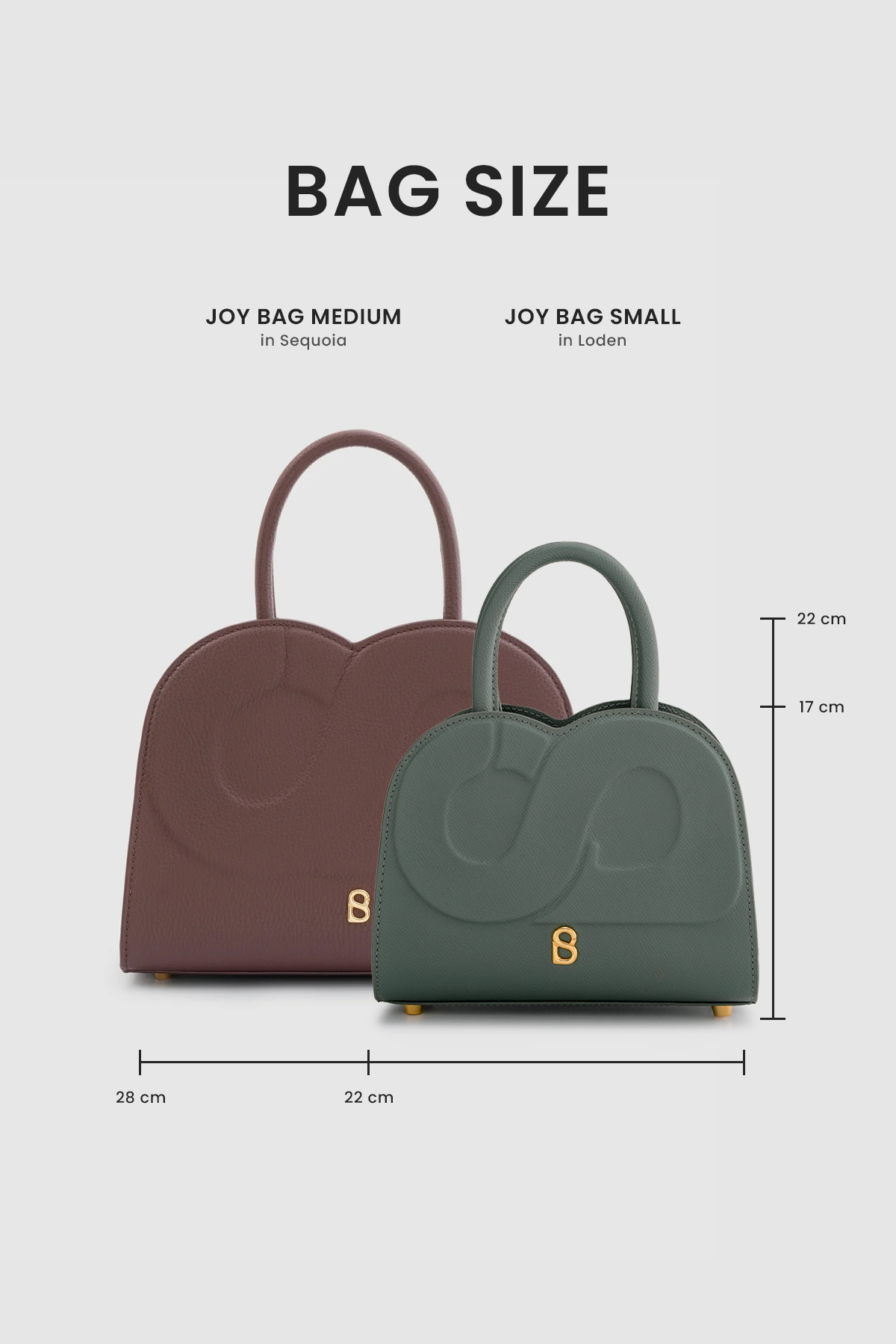 Joy Bag Small - Saffiano Leather - Loden