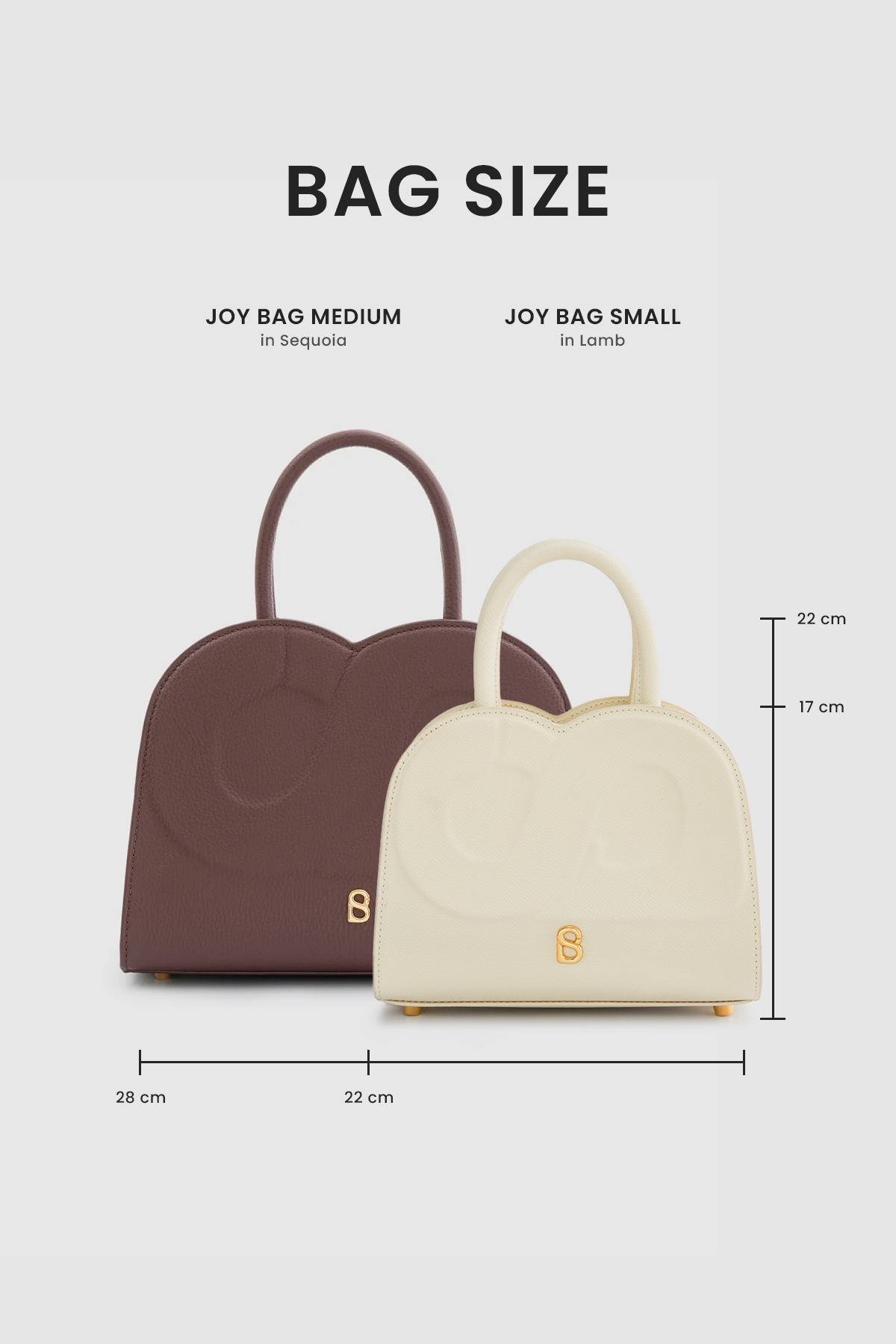 Joy Bag Small - Saffiano Leather - Lamb