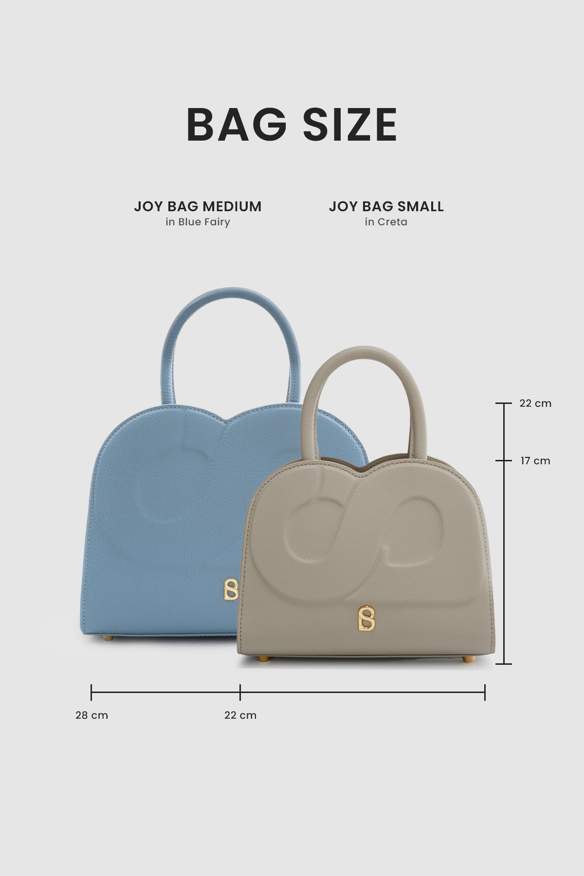Joy Bag Small - Saffiano Leather - Creta