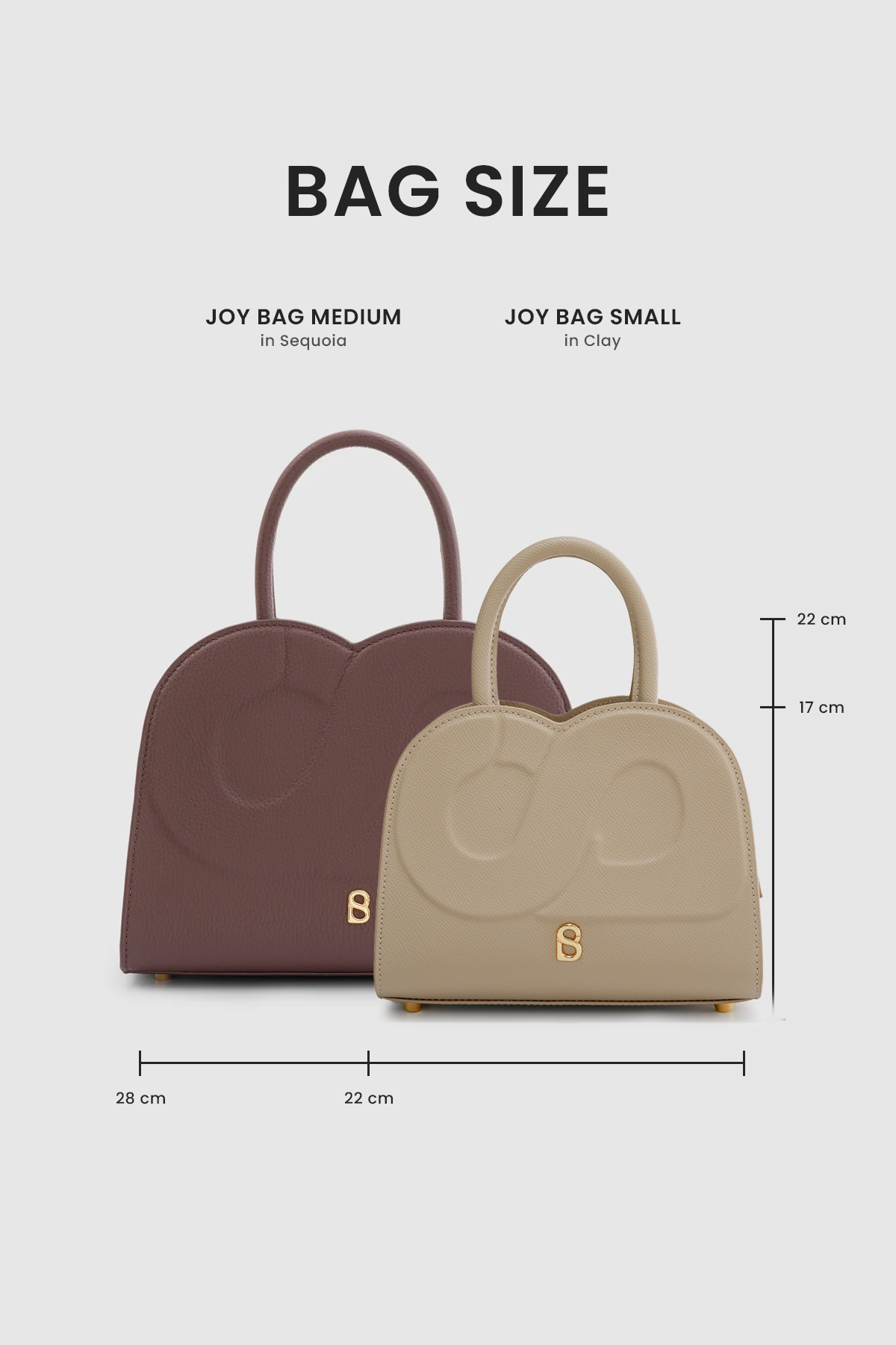 Joy Bag Small - Saffiano Leather - Clay