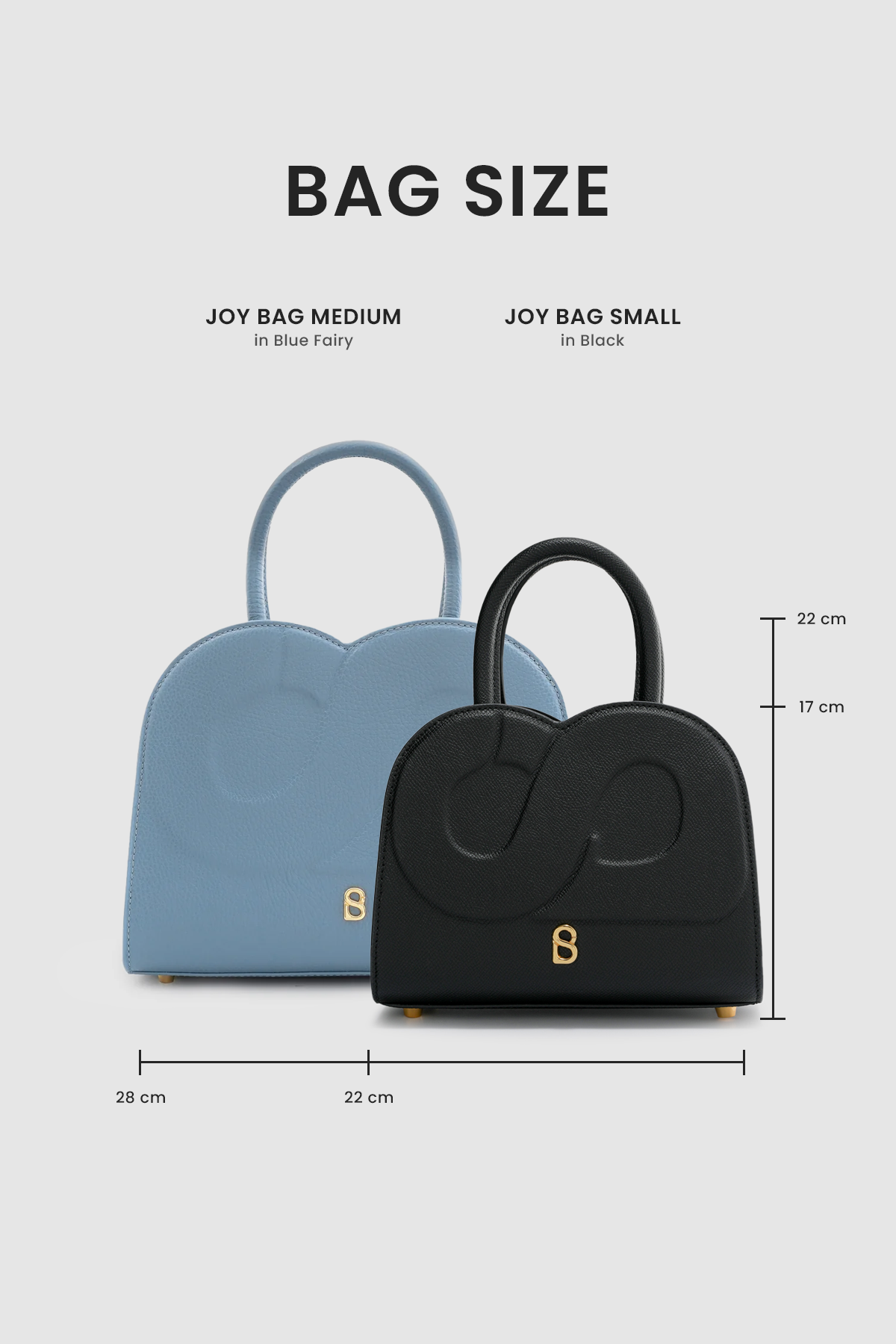 Joy Bag Small - Saffiano Leather - Black
