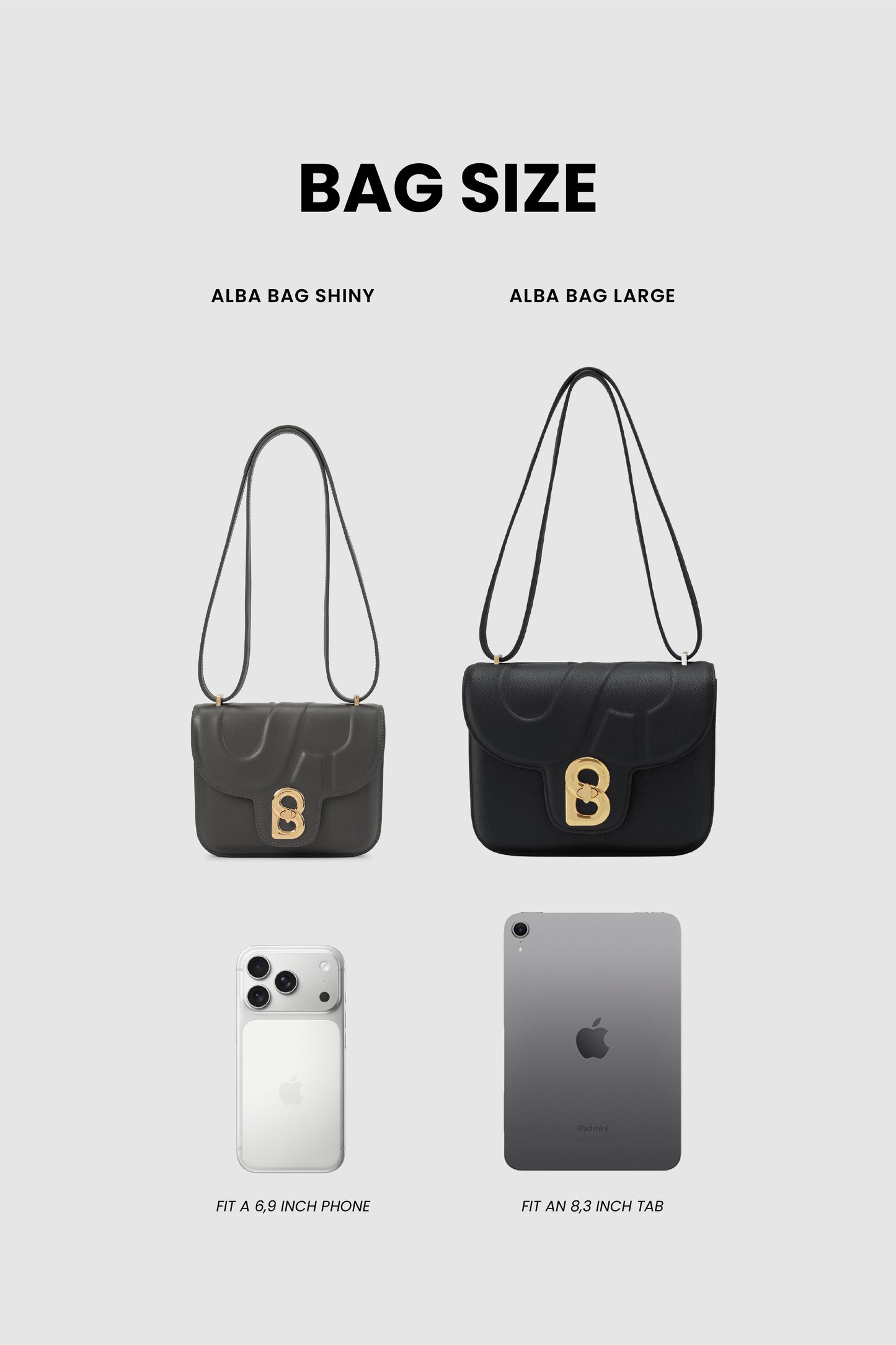 Alba Bag - Shiny Leather - Lava