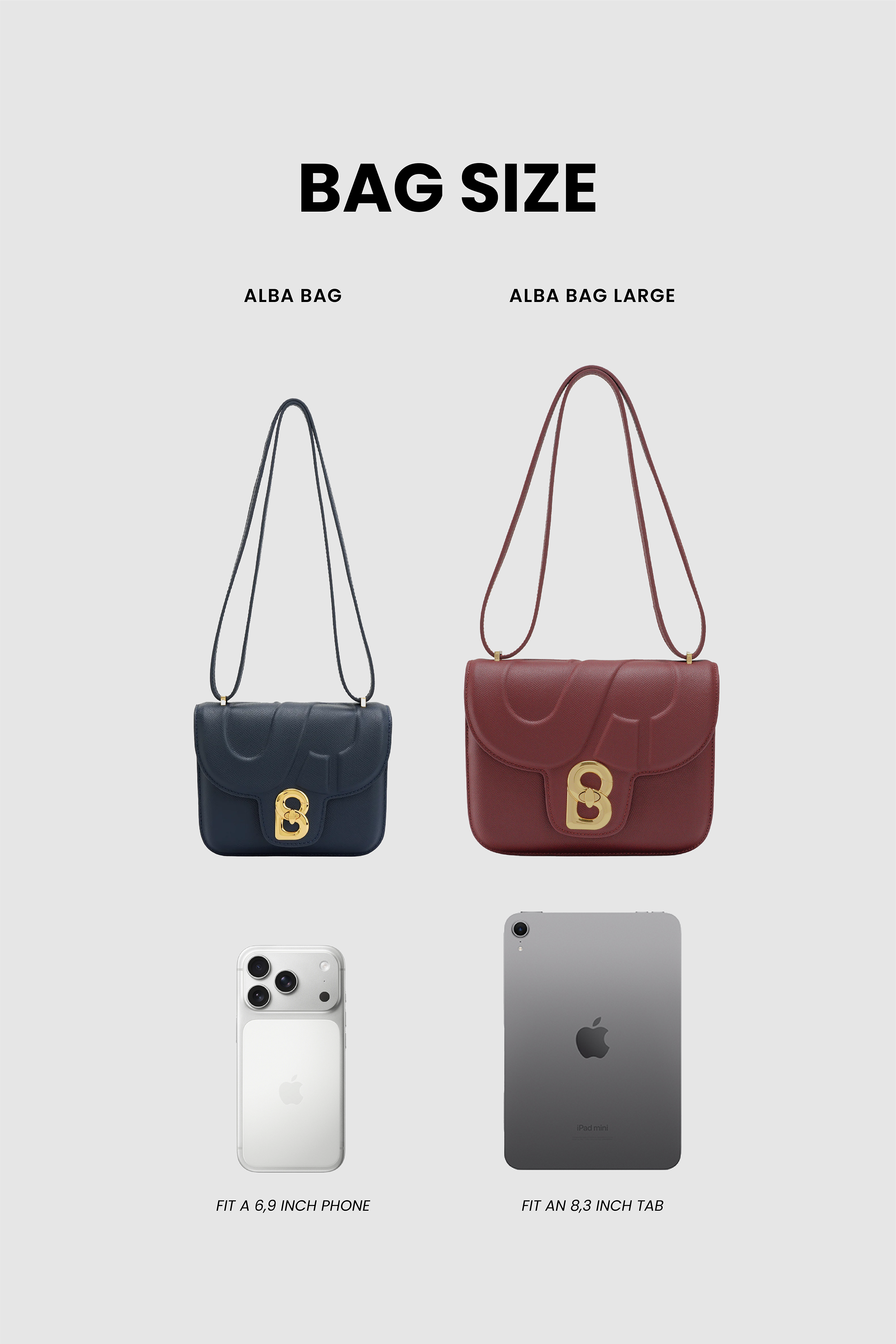 Alba Bag Large - Cremisi