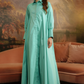 Adira Dress With Raglan Sleeve - Aqua