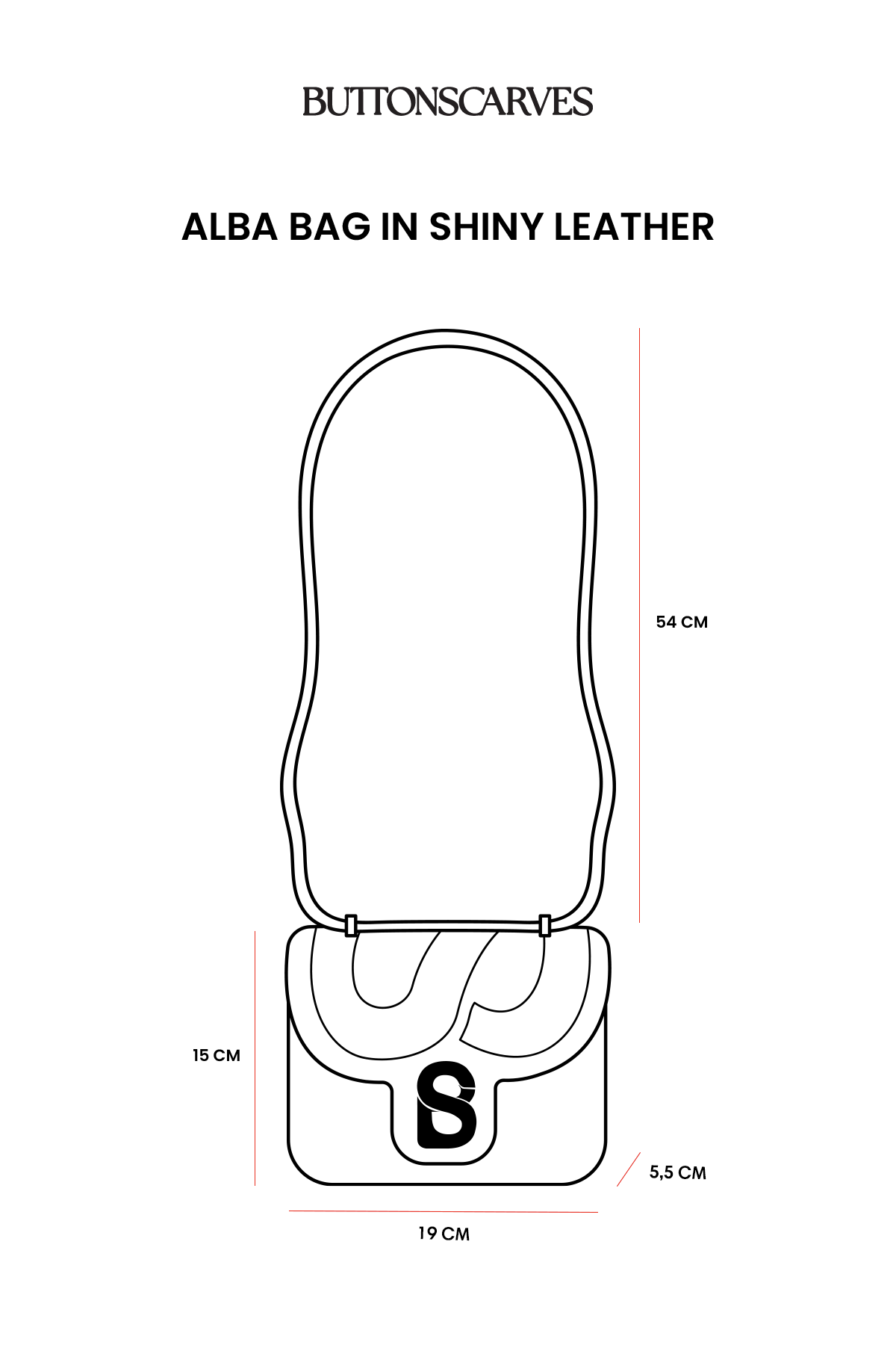 Alba Bag - Shiny Leather - Rosebud