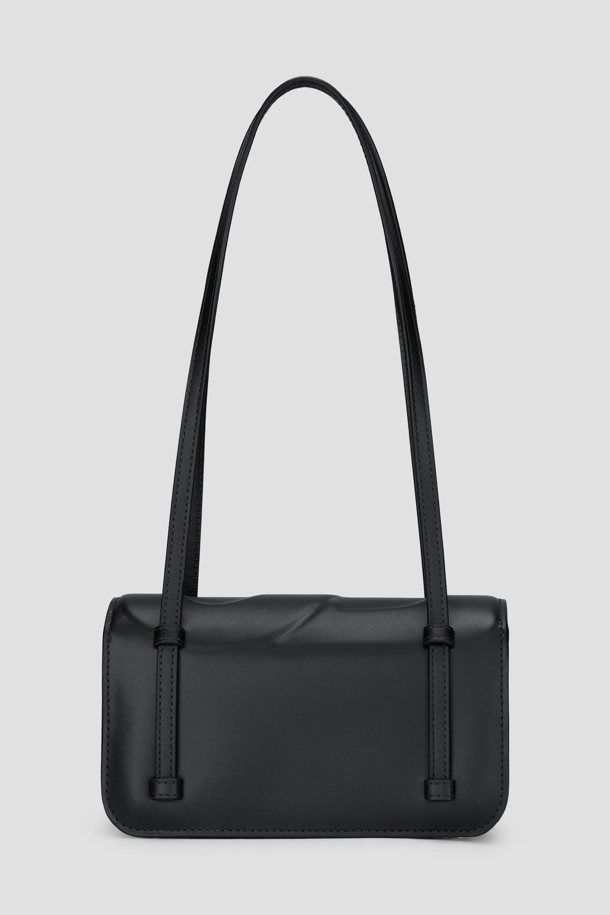 alka shoulder bag in black by buttonscarves back view