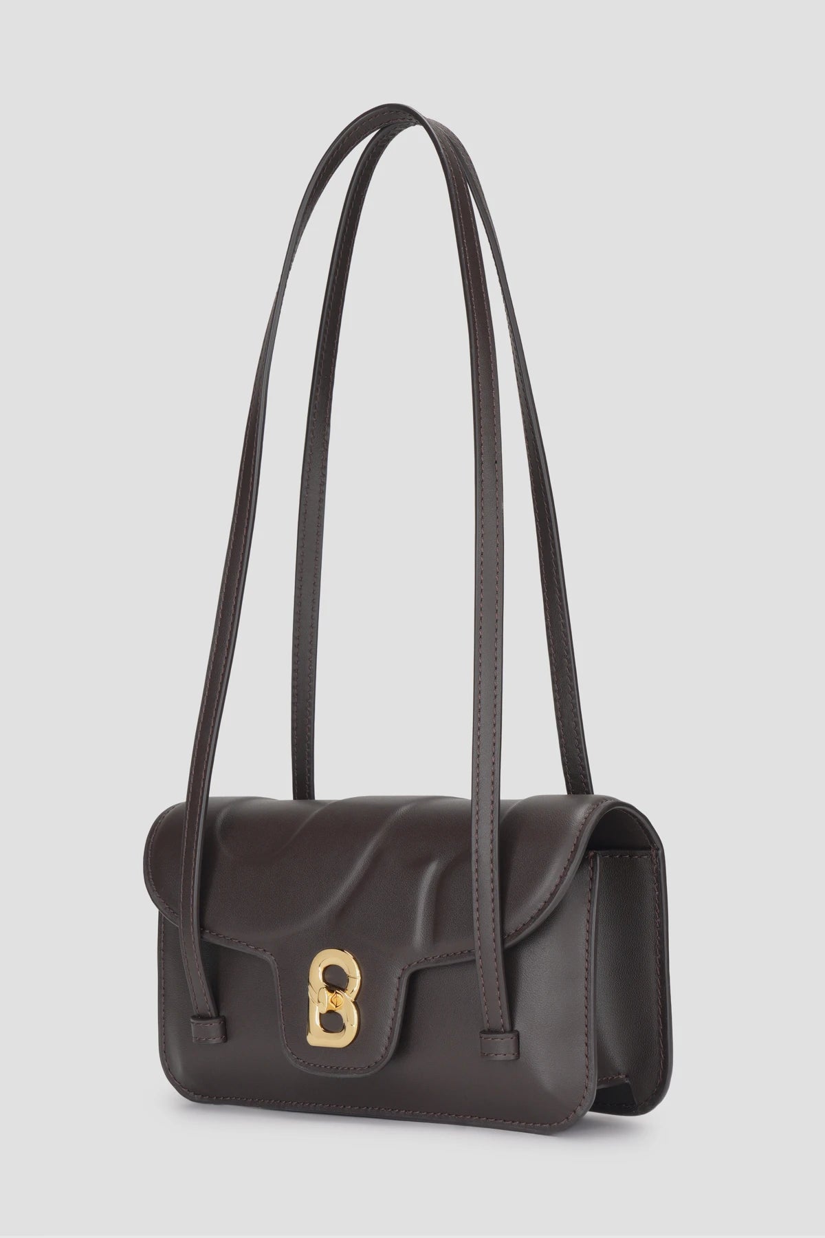 alka shoulder bag in bordeaux by buttonscarves front view