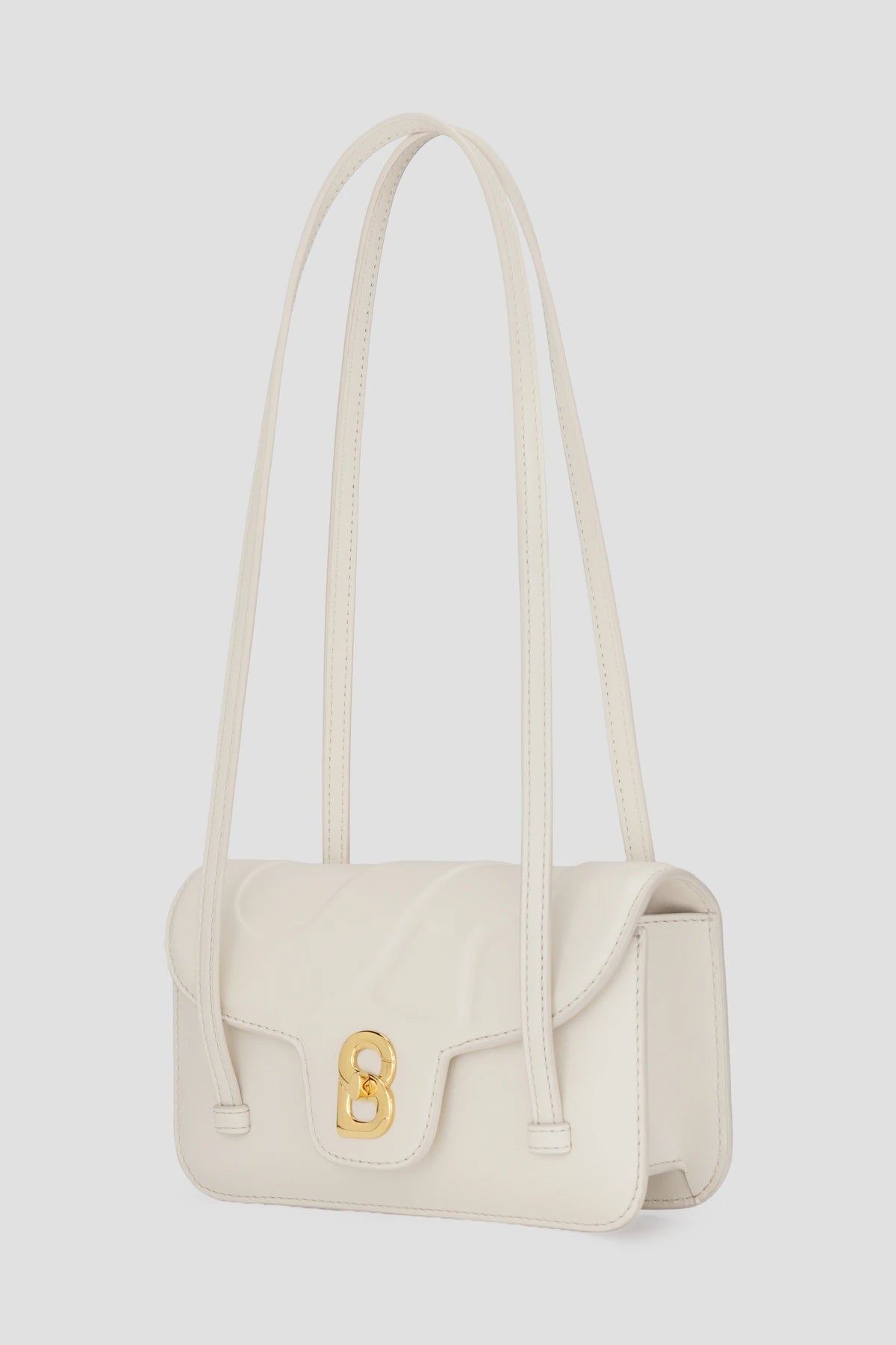 alka shoulder bag in snowdrop by buttonscarves front view