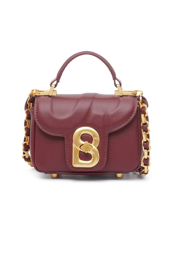 Alma Leather Micro Bag - Red