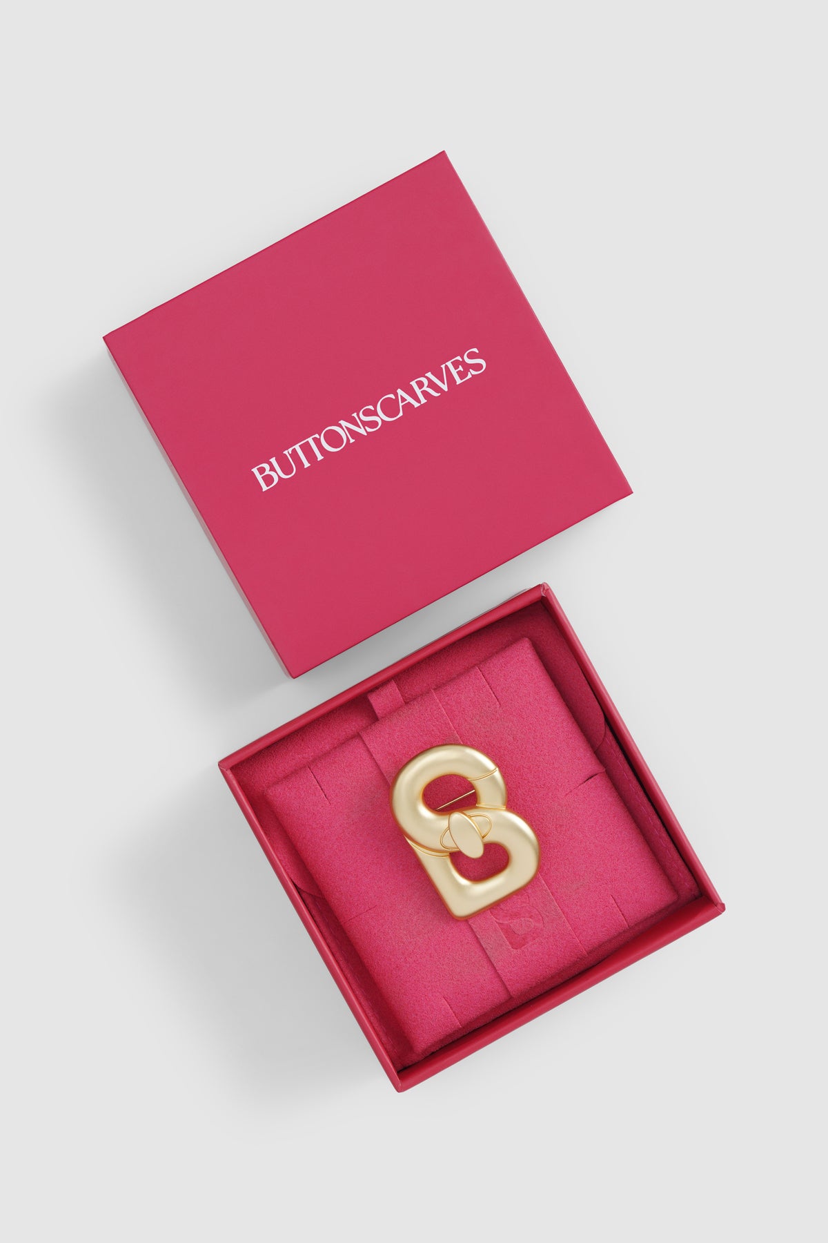 Alma Twist Brooch - Shiny Gold