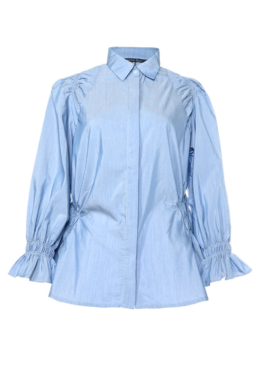 Alyn Smock Shirt - Blue