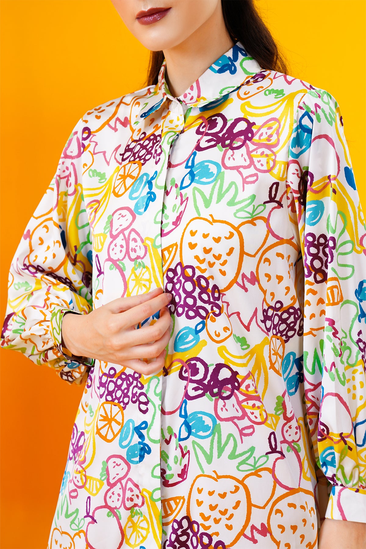 Ameena Tunic Shirt - Multicolor