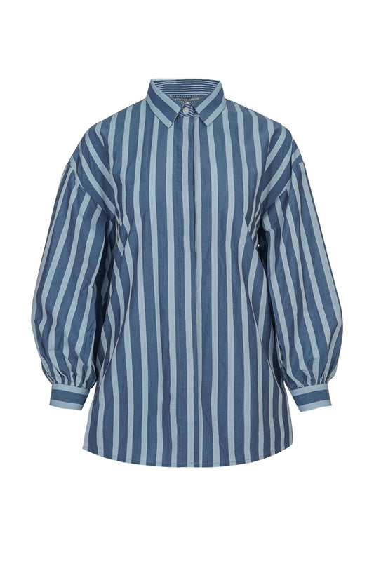 Annalie Stripe Shirt - Blue