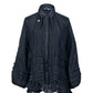 Anzy Shirt With Pleated Detail - Navy
