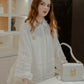 Anzy Shirt With Pleated Detail - Broken White