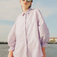 Aquarielle Godet Shirt - Purple