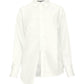 Audrey Pleated Top - White