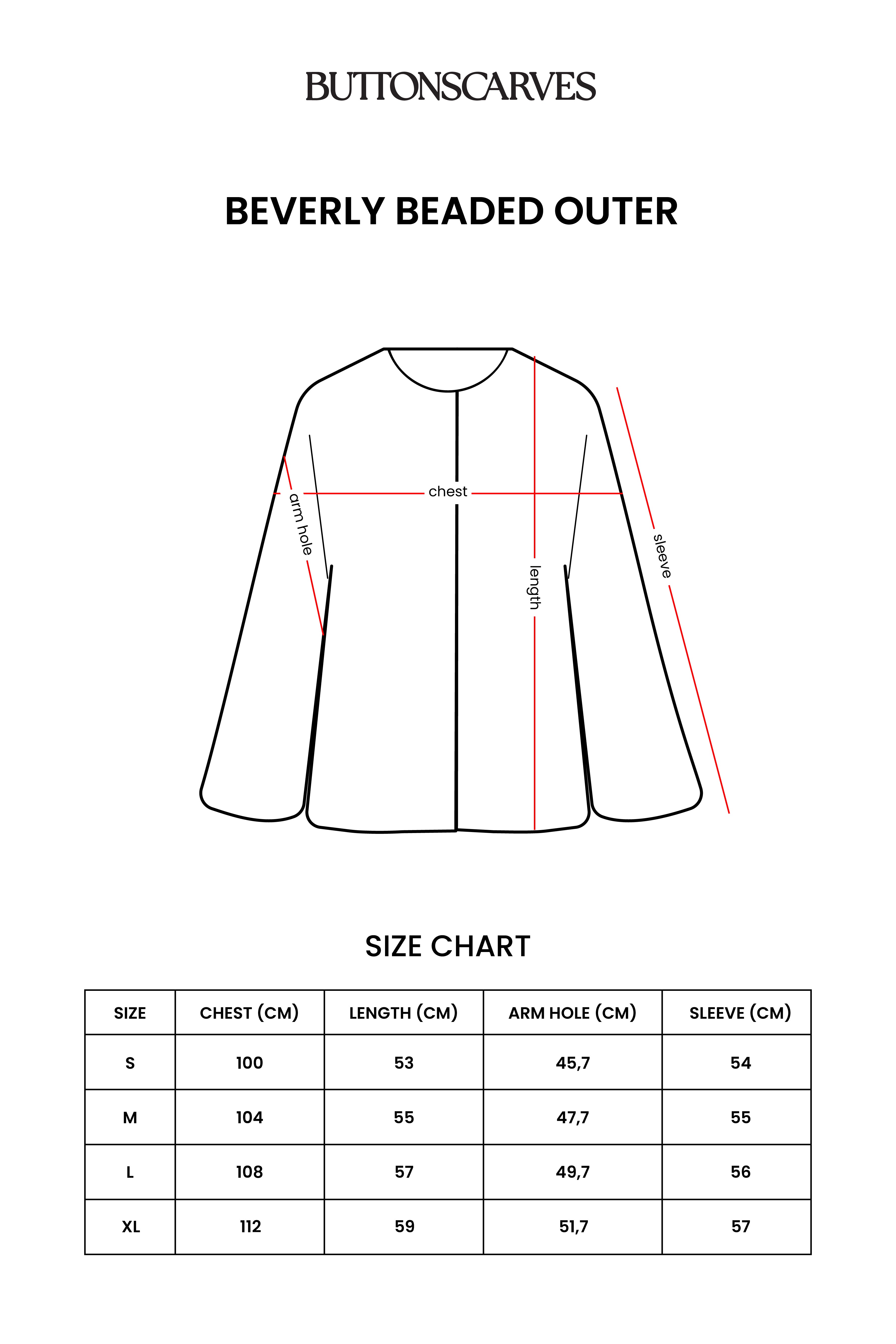 Beverly Beaded Outer - Black