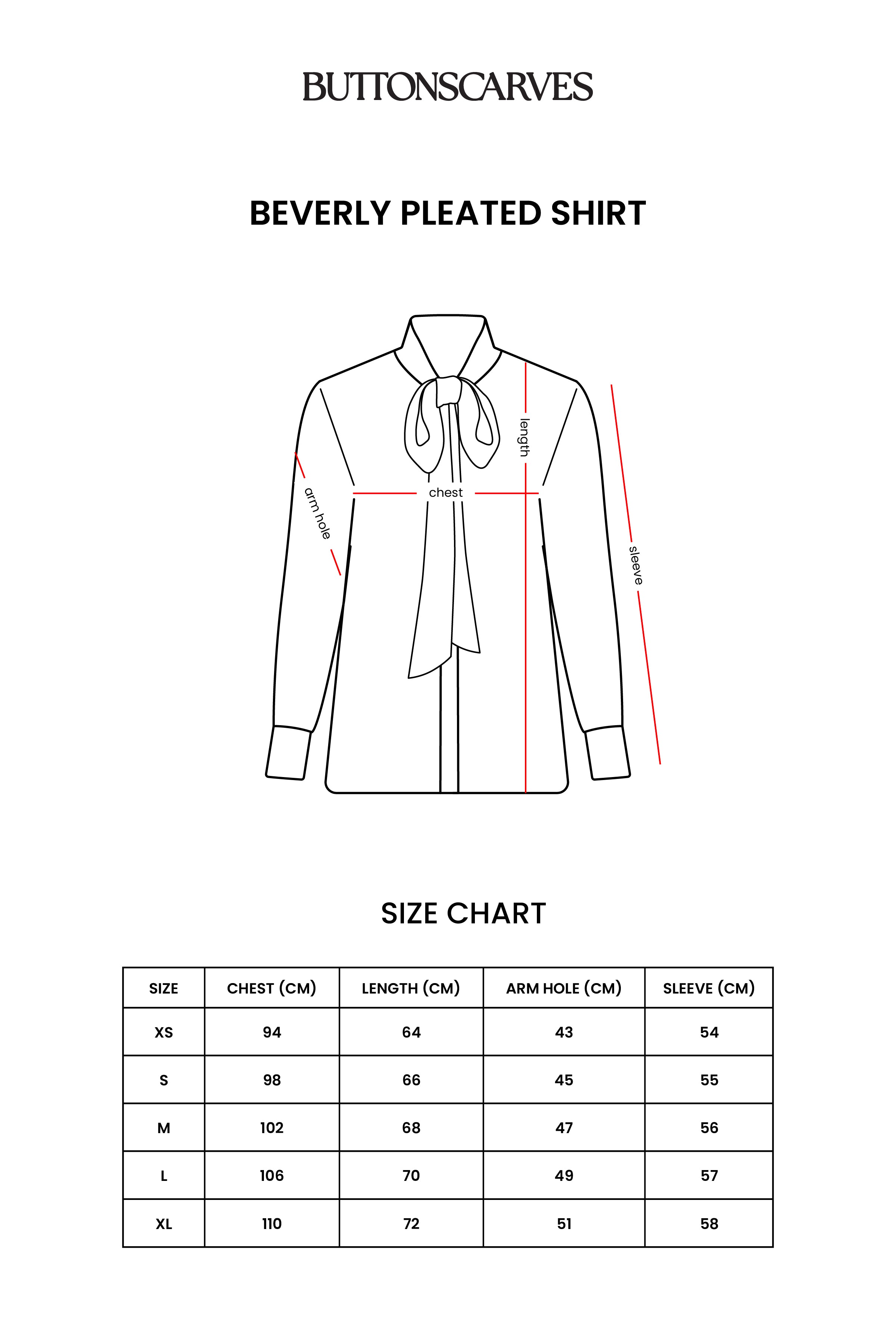 Beverly Pleated Shirt - Navy