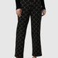 Beverly Monogram Pants - Black