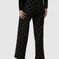 Beverly Monogram Pants - Black