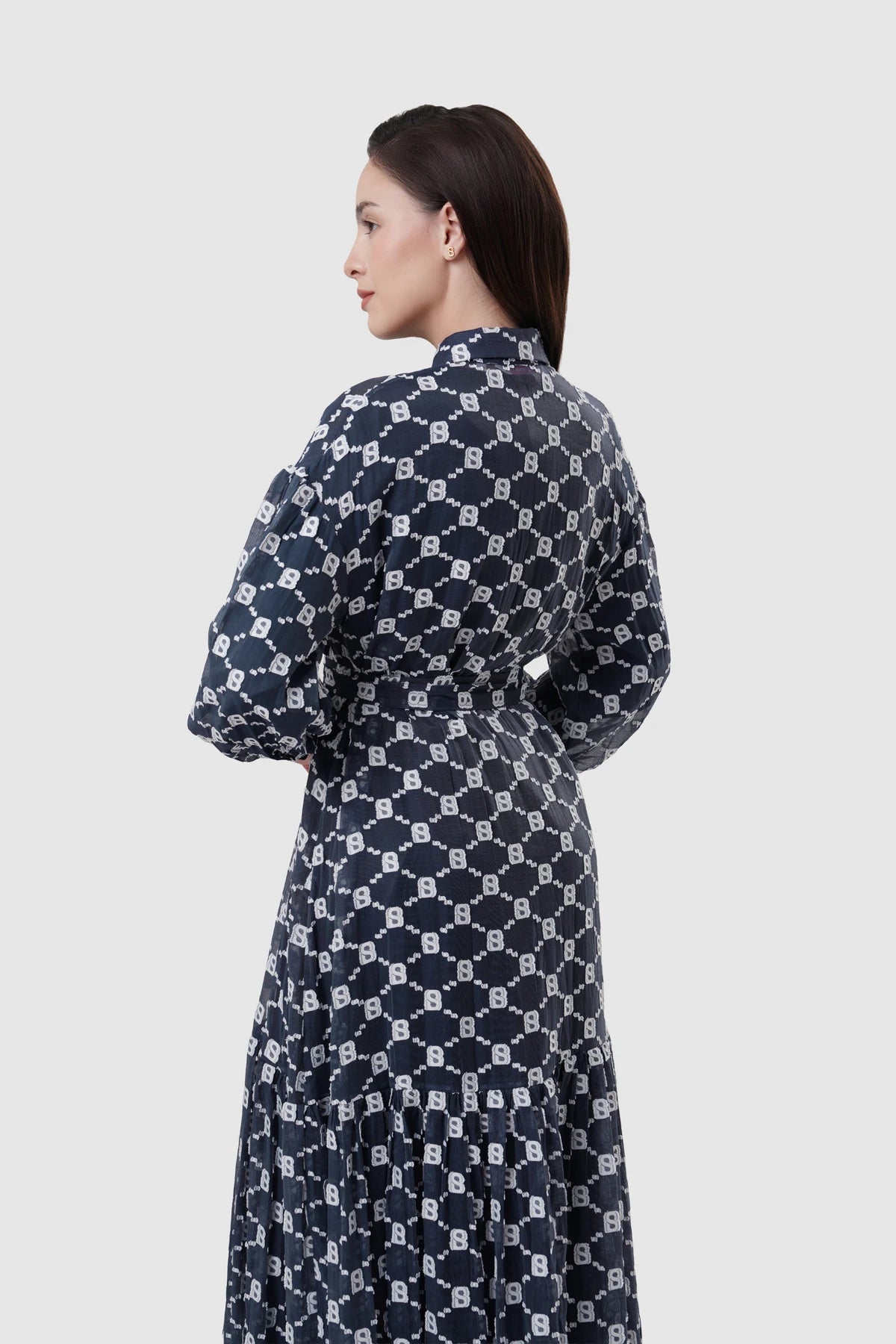 Beverly Shirt Dress - Navy