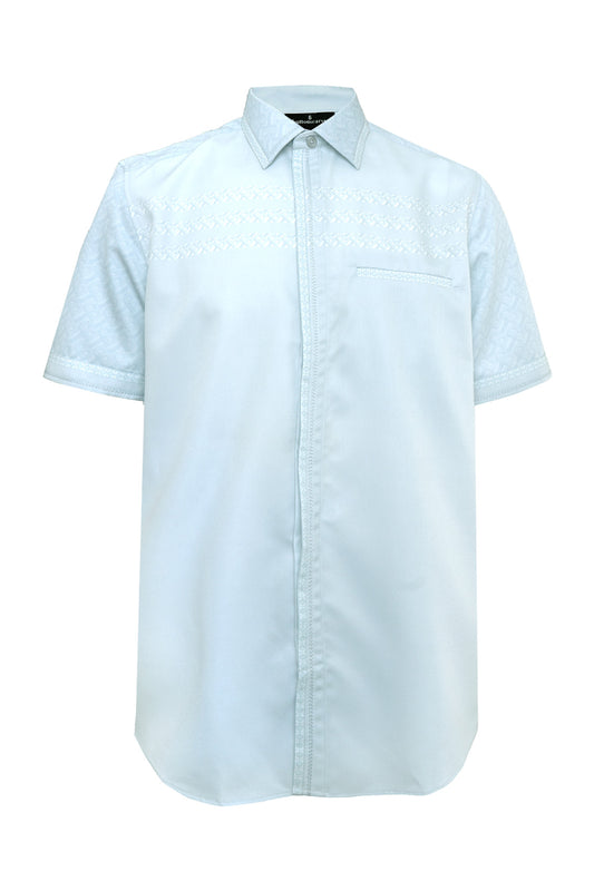 Bimu Men Shirt - Short Sleeve - Grey