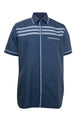 Bimu Men Shirt - Short Sleeve - Navy