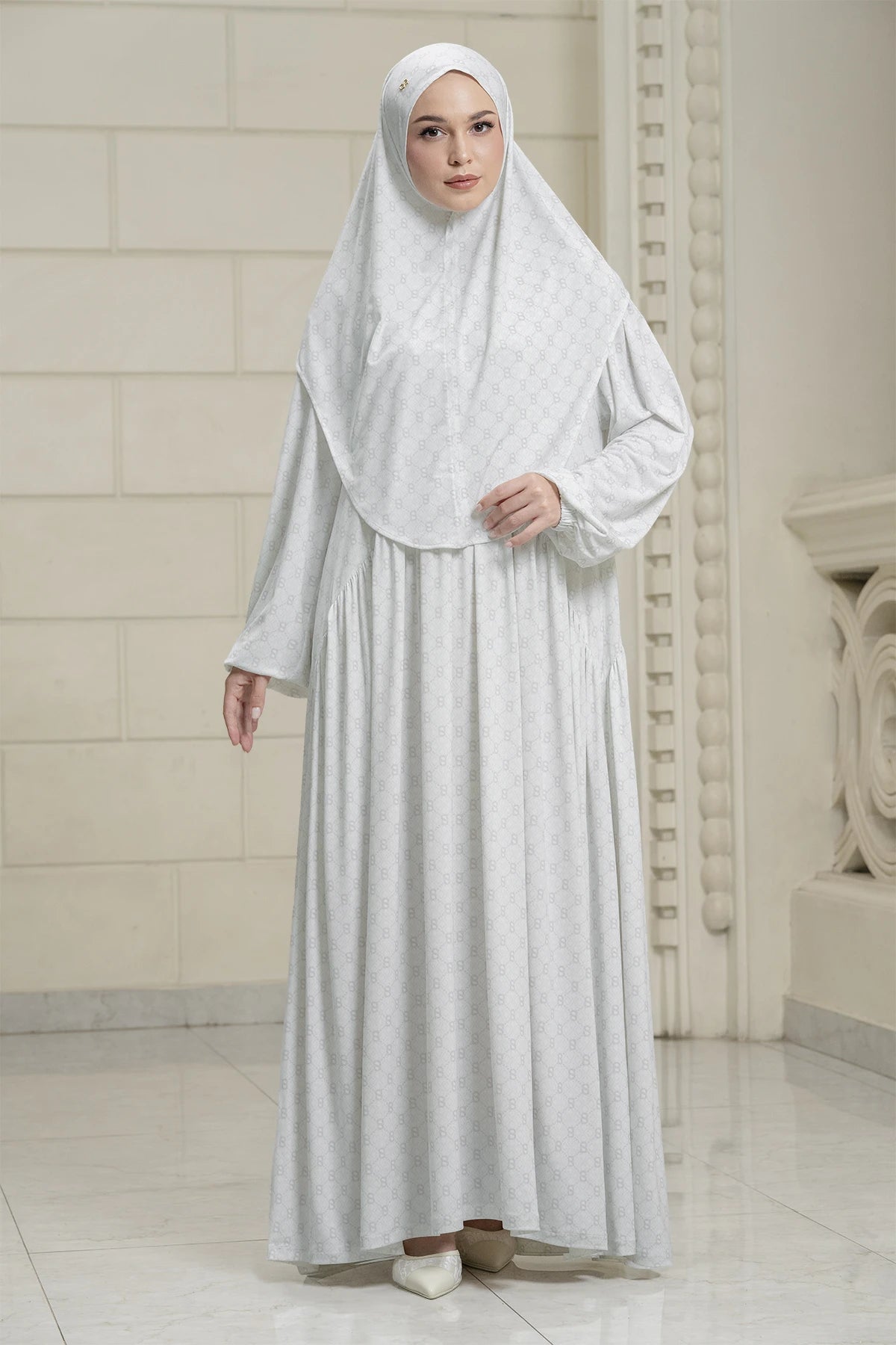 Aisha Set Dress - White