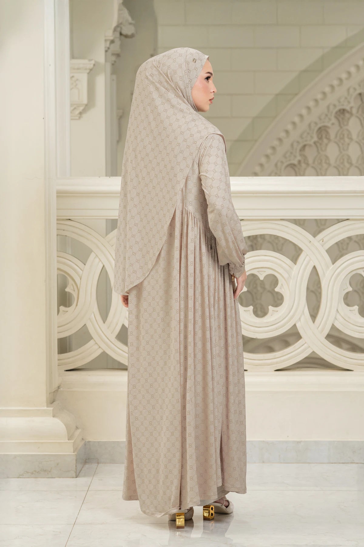 Amina Set Dress - Cream