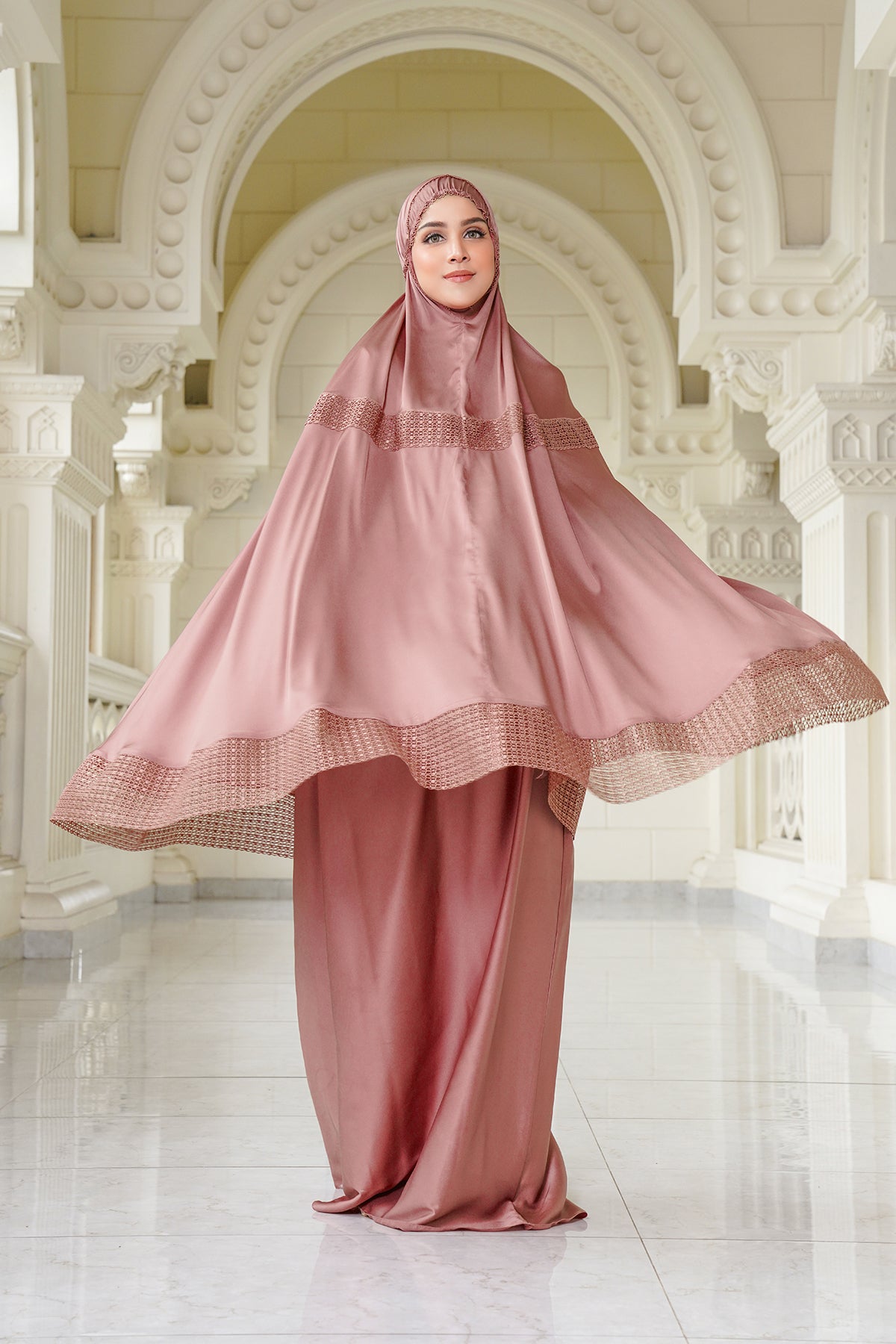 Praying Robe Lavish Prayer Robe - Old Rose – Buttonscarves