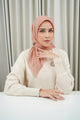Monogram Scramble Voile Square - Peach