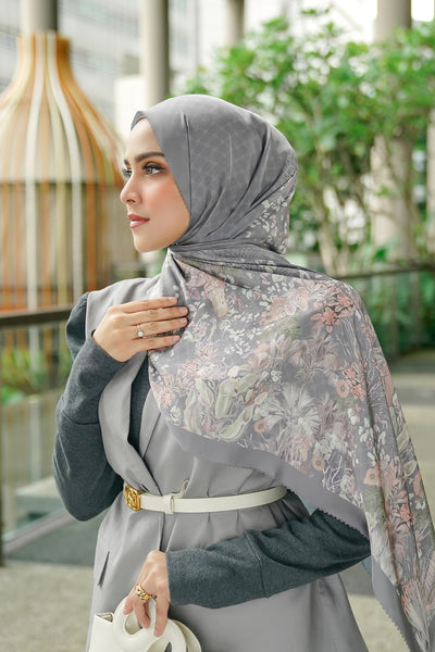 Singapore Satin Shawl - Park – Buttonscarves