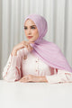 Tapis Satin Jacquard Shawl - Mauve Shadow