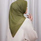 Wicker Voile Square - Fir Green