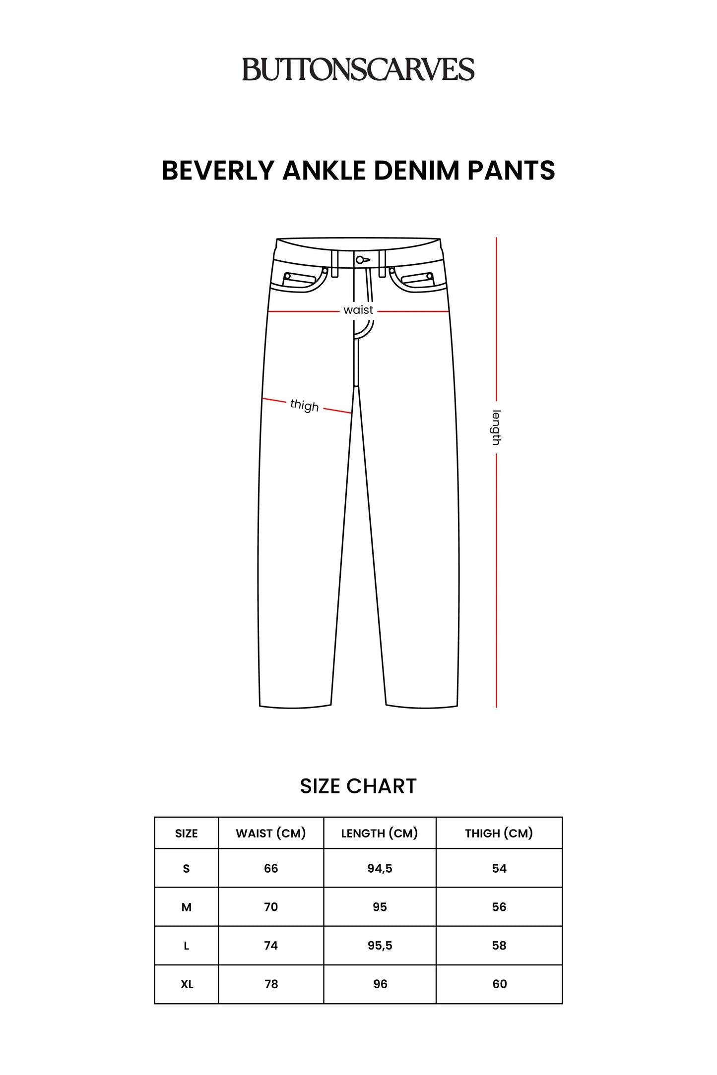 Beverly Ankle Denim Pants - Light Blue