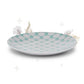 Beverly Monogram Dinner Plate - Teal