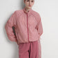 bimu windbreaker jacket in mauvewood by buttonscarves front view