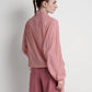 bimu windbreaker jacket in mauvewood by buttonscarves back view