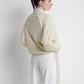 bimu windbreaker jacket in vanilla by buttonscarves back view